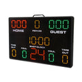 LED Electronic Basketball Scoreboard with Shot Clock Portable Multi-Sport Digital Score Keeper with Remote for School Gym Club