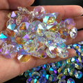 Wholesale Various Color 14mm Ab K9 Crystal Glass Flower Chandelier Parts Octagonal Faceted Gorgeous Octagon Beads