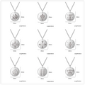 Hot Selling 18K Gold Plated Stainless Steel Custom Logo Pattern Disc Pendant Hip Hop Men Necklace