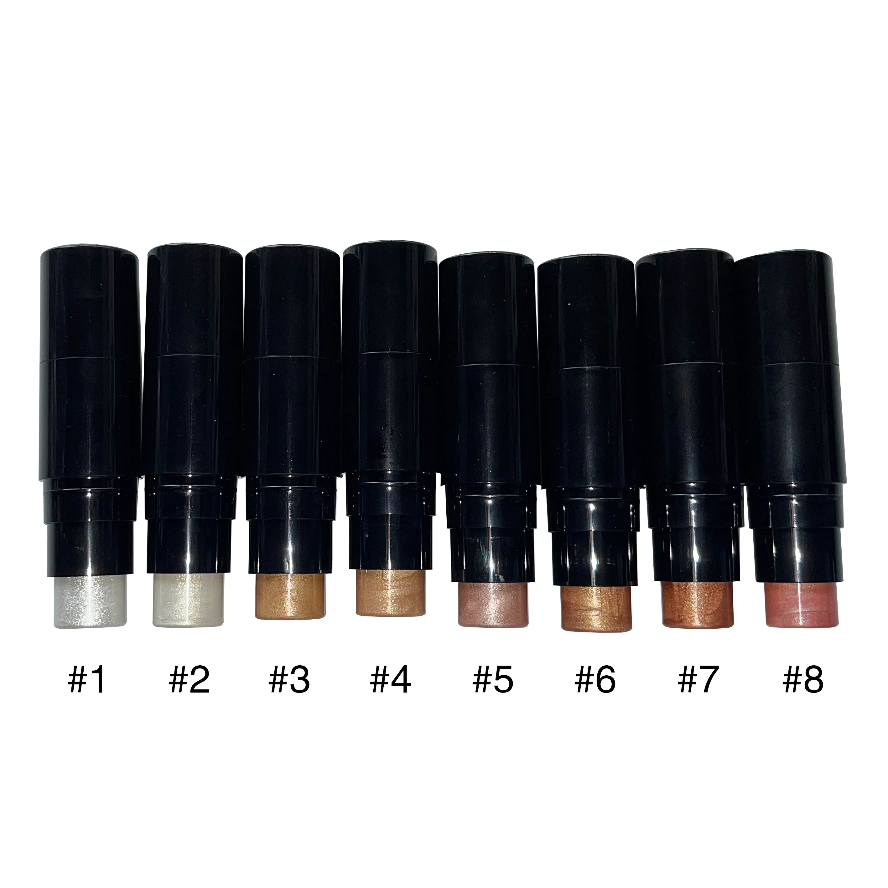 Custom logo 8 Colors Long Lasting Cream Makeup Highlighter Stick