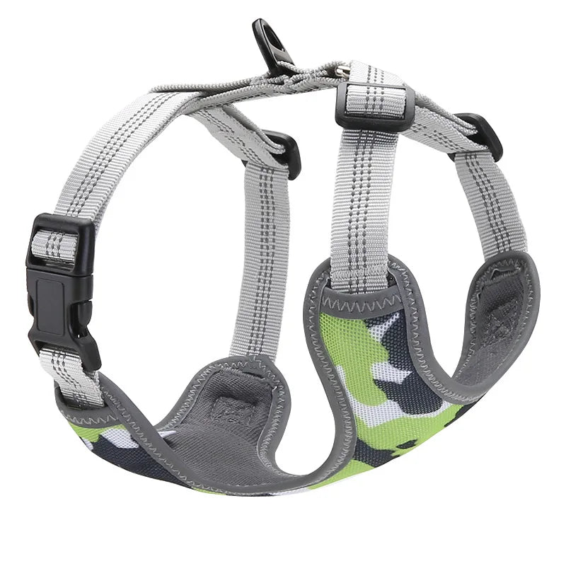 Wholesale High Quality Breathable Mesh Soft Everking Racing Dog Harness and Leash Reversible