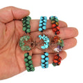 Natural Stone Crystal Beads Woven Tree of Life Bracelets Gemstone Jewelry Green Aventurine 7chakra Healing Adjustable Bracelets