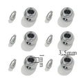 Stainless Steel  Crimp End Bead Positioning Stopper Spacer Locating Bead for Jewelry Making DIY Bracelet End Clip Clasp