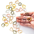 5 Colours Heart Charms for Earring Necklace Pendant  DIY Jewelry Making Accessories Crafts 19*17mm A115