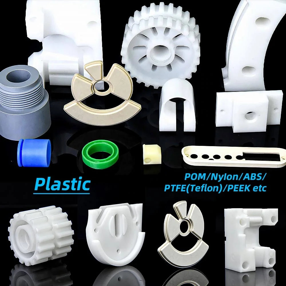 Customized CNC Turned Machining Service ABS Plastic and Metal/Brass Pom Parts Fabrication for Plastic Spare Parts
