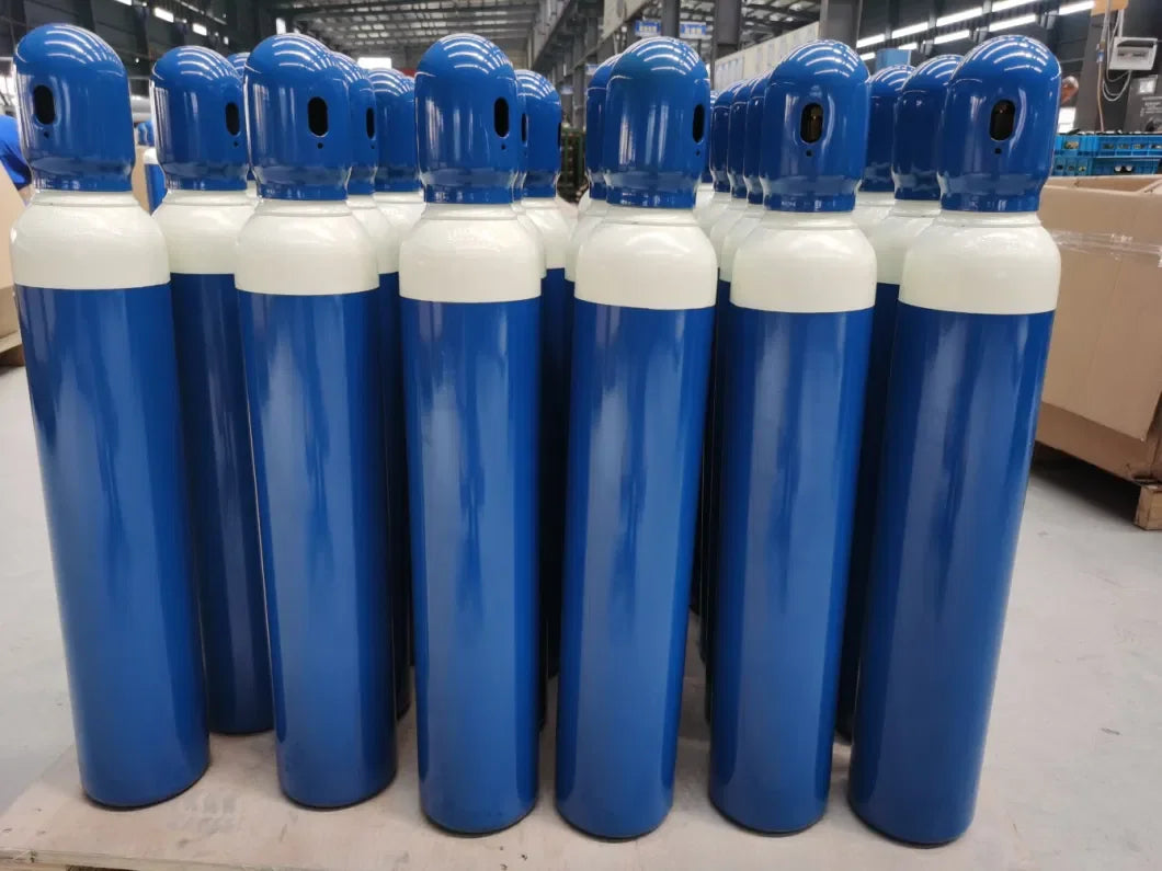 DOT ISO9809 TPED High Pressure 2.7L-50L 150Bar/200Bar Oxygen Helium Gas Cylinder EU Poland Ireland Italy