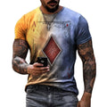 Unisex Oversized 3D Short Sleeve Crew Neck Shirt Heavyweight Plus Size Vintage Retro Style Screen Fashionable for Men Women