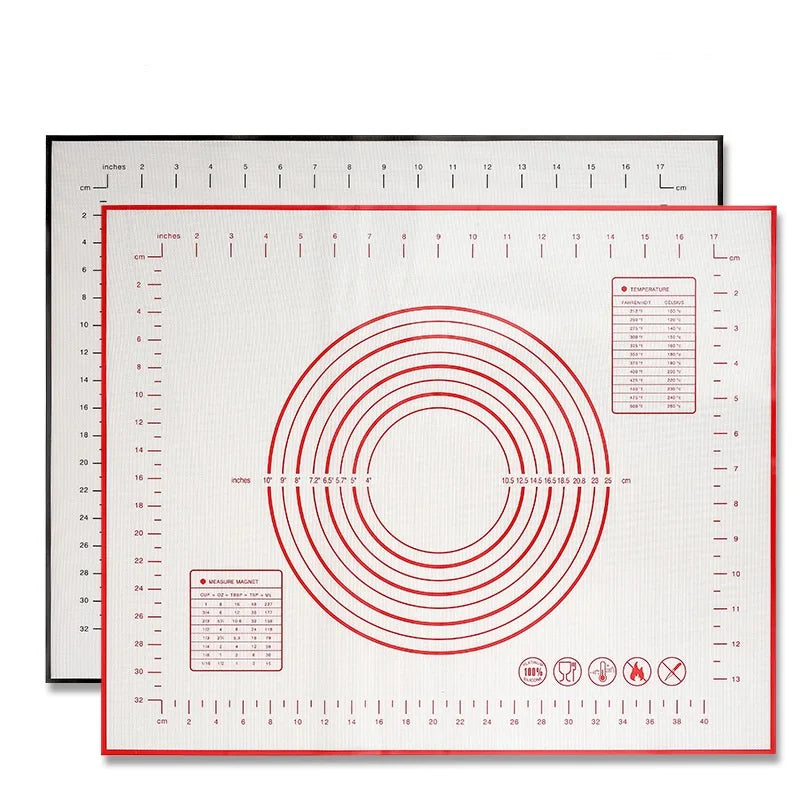 Anti-Slip Silicone Dough Mat Non-Stick Kneading Rolling Dough Pad Oven Liner Baking & Pastry Tool