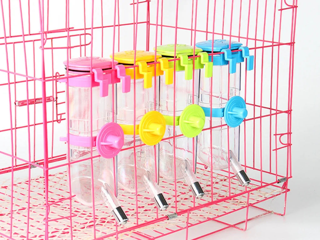 Eco-Friendly Pet Water Dispenser Cage Tool Feeder for Dogs and Cats Plastic Dog Drinking Bottle