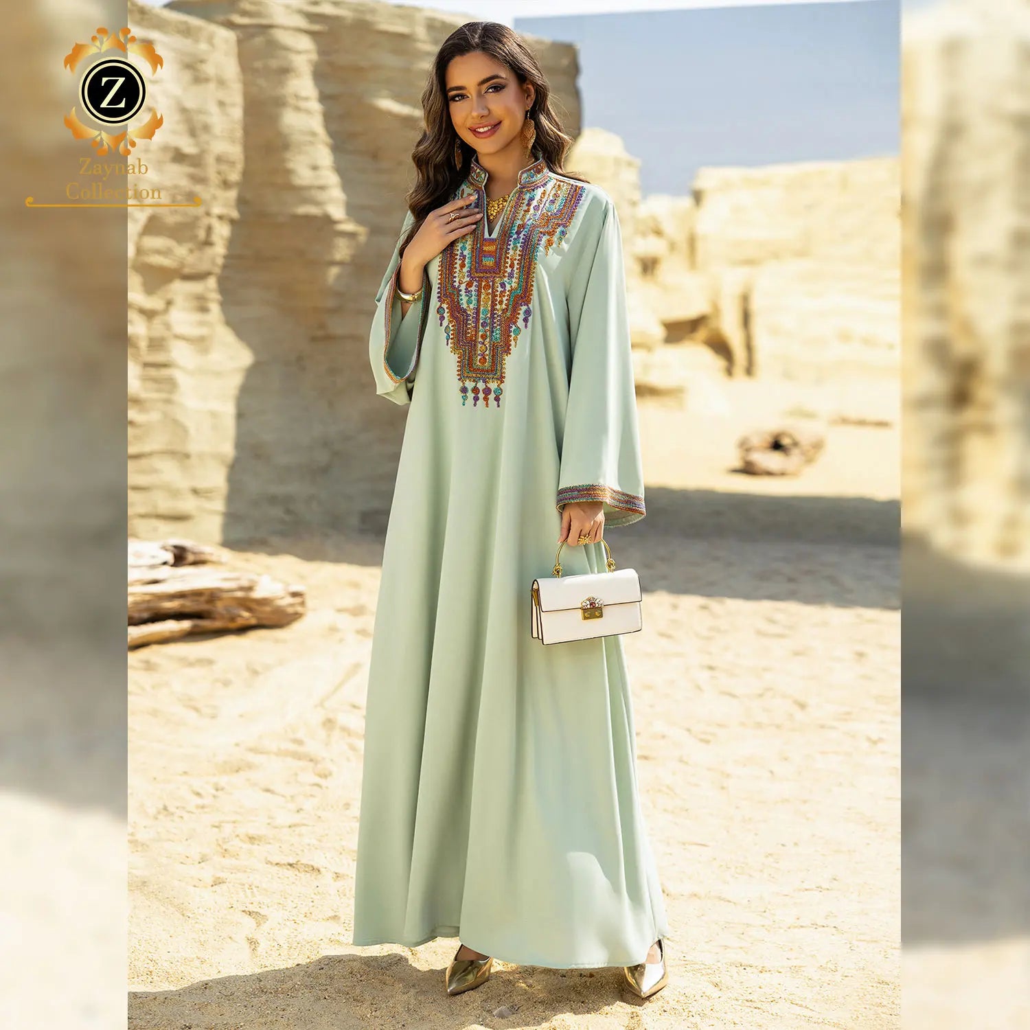 Zaynab Abaya Women Muslim Dress New Design Burkha Dubai Islamic Dresses Women Abaya Embroidered Sparkly New Jalabiya