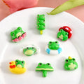 100Pcs Cartoon Frog Flatback Resin Patch DIY Jewelry Earring Necklace Phone Shell Children Craft Decorative Material Accessories