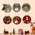 Factory Price Christmas Wooden Pendant Wall Hanging Ornaments Door Xmas Dec Merry Christmas Decor for Home Happy New Year
