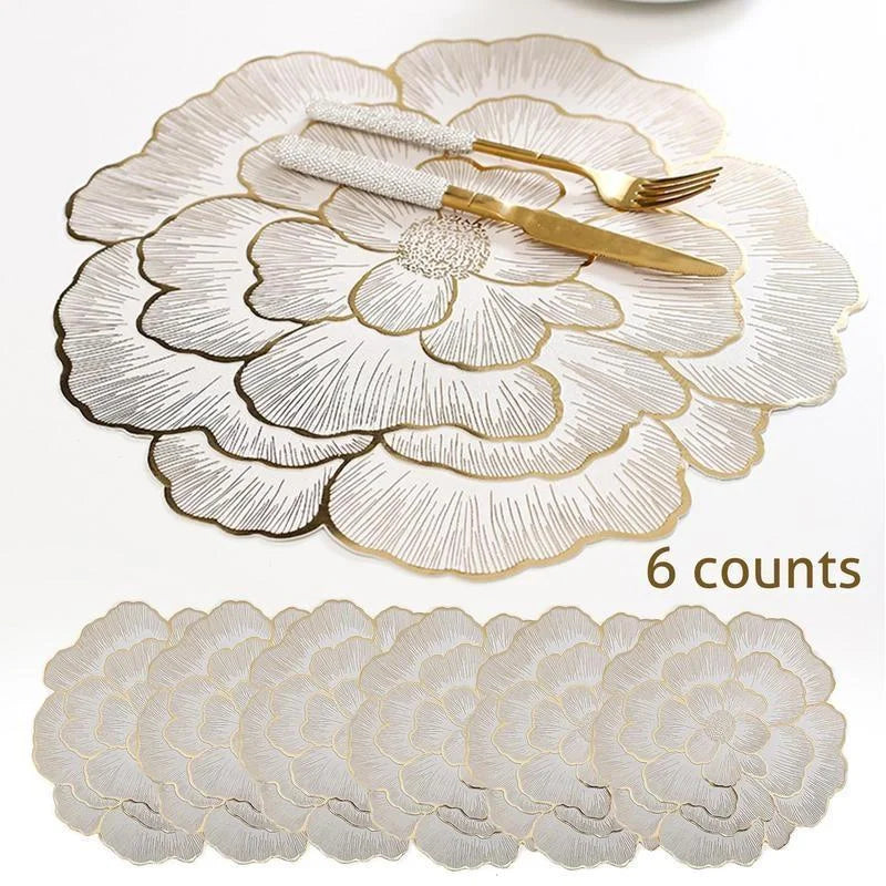 New Arrival 100% PVC Heat-Resistant Table Mats Non-Slip Indoor & Outdoor Dining Table Place Mat Home Decoration