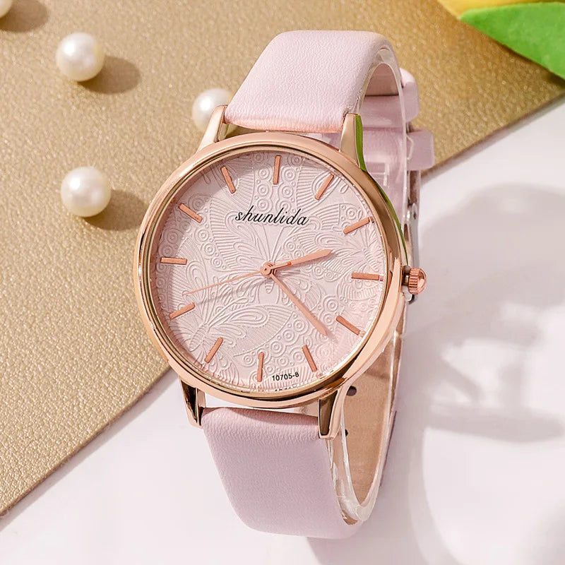 Women's Watches Fashion 2024 Luxury Ladies Watch Leather Watch Female Quartz Wristwatches Montre Femme Reloj Mujer