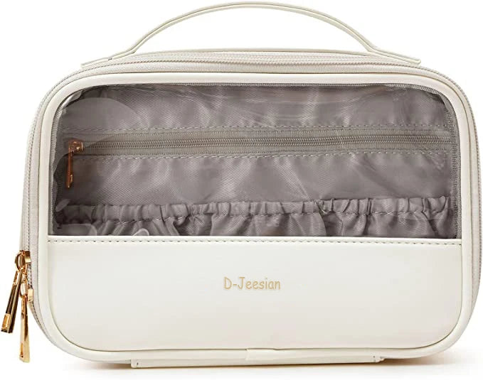 Waterproof Toiletry Bag Clear PVC Makeup Cosmetic Bag Travel Handbag Carry on Pouch for Women and Men