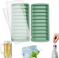Reusable Narrow Silicone Long Ice Stick Cube Tray With Lid for Small Mouth Water Bottle
