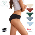 Shanhao Hot Selling Cotton Period Bikini 4 Layers Medium Period Flow Bragas Menstrual Panties Girls Lace Period Panties