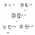 Hot Sale Silver Earrings 925 Sterling Moissanite Earrings Stud Moissanite Earrings With Best Quality