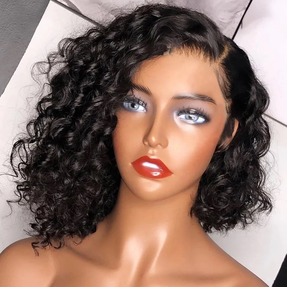 Cuticle Aligned Virgin Remy Human Hair HD for Lace Front Wig Pre Plucked Curly Brazilian Hair Transparent Lace Glueless Long