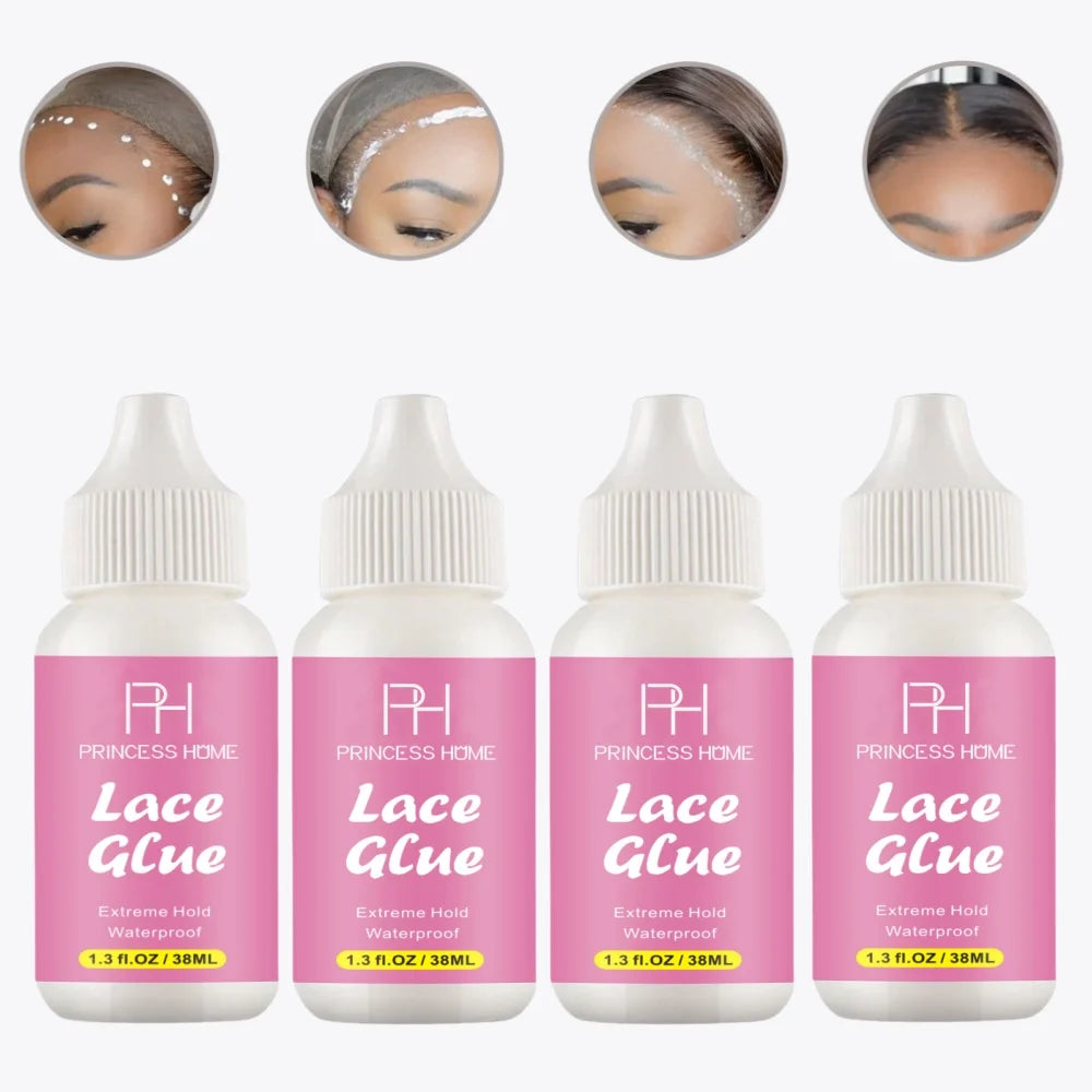 38ml Private Label Upgraded Waterproof Sweat Resistant Lace Glue Bond Hold Hair System Tape Lace Adhesive Glue