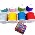 Thread 0.4mm Thick Thin Thread Cord DIY Necklace Rope Pearl Wire Rope Twisted Nylon Cord Necklace Jewelry Accessories Making