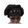 New Designer Hair Bonnets Polyester Custom Logo Satin Sleep Night Cap Women