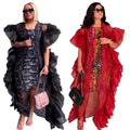New Two Piece Sets Africa Clothing Mesh African Women Dress Free African Dresses for Women Clothing