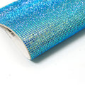 Customized Self-adhesive Iridescent AB Rhinestone Mesh Rhinestone Adhesive Sheets