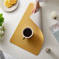 Tabletex Customized Logo Hot Resistant Placemats PU Leather Non-slip Washable Place Mat Double Sided Table Mats for Dinning