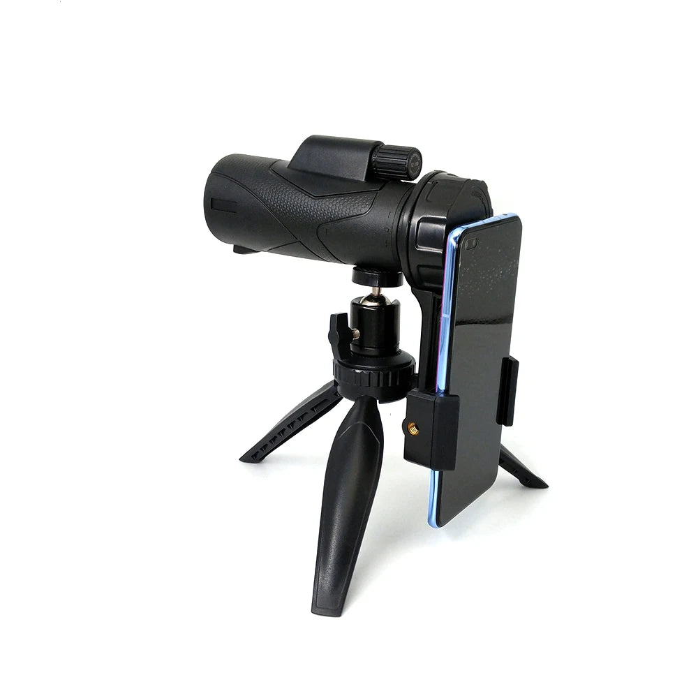 12x56 10x42 HD Monocular Telescope with Smartphone Adapter Upgraded Tripod Hand Strap