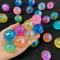 Natural Crystal Quartz Folk Crafts Gemstone Electroplate Mixed Colorful Angel Aura Quartz Sphere