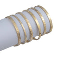 Unisex Bohemian Style Lovers Bracelet Gold Plated Quartz Textured Chain & Link Bracelet for Anniversaries