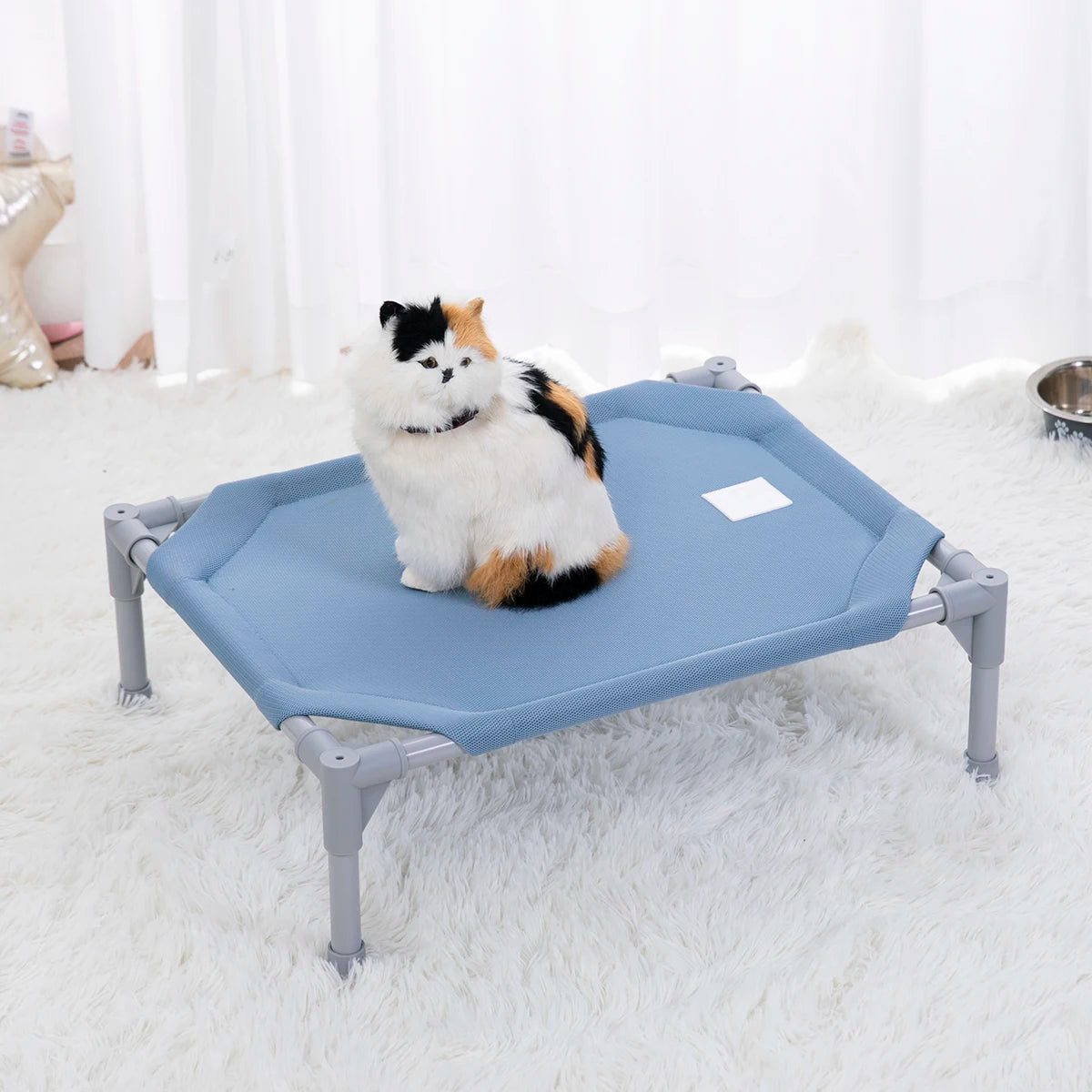Summer Cooling Elevated Pet Bed Breathable Raised Pet Bed Outdoor Dog Bed