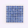VOAINO 1.7mm 2.67 Cts Natural Blue Loose Melee Round Neat Sapphire Stone for  Jewelry