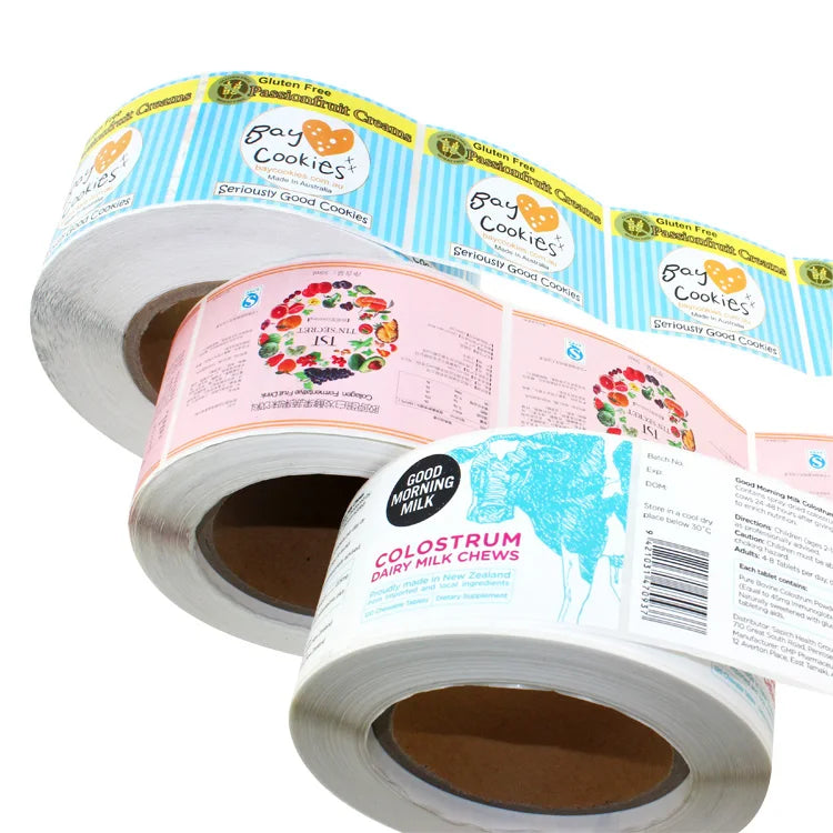 Custom Private Gold Foil Label Sticker Heat Sensitive Paper Waterproof Adhesive for Craft Candle Synthetic Bottle Stickers