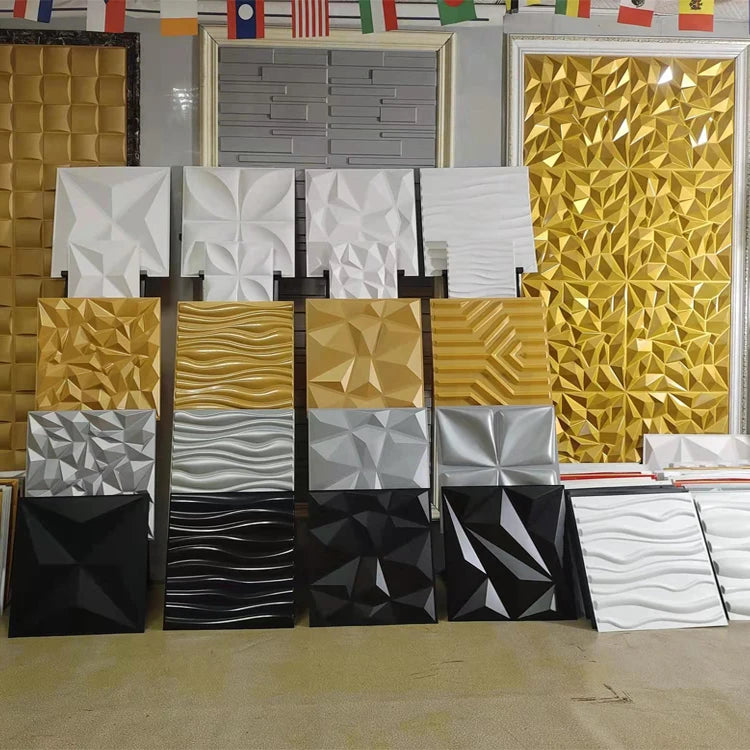 Rich Color Home Decor Papel De Parede 3d Wallpaper Interior Self Adhesive Wall Pvc Panel 3d Wall Panel