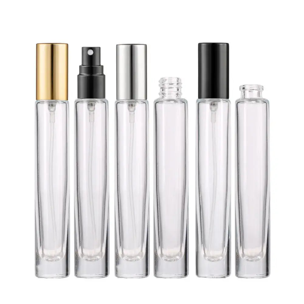 MUB in Stock Wholesale 10ml Crimp Empty Thick Bottom Glass Perfume Sprayer Bottle With Spray Pump