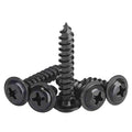 M1.4 M1.7 M2 M2.3 M2.6 M3 M3.5 M4 M5 Wood Sheet Metal Black Phillips Wafer Modified Truss Head Self Tapping Screws