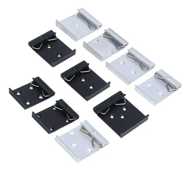 35mm Din Clip Fixing Rack with Mounting Holes Guide Rail Buckle Aluminum Alloy Slideway Clasp Bracket