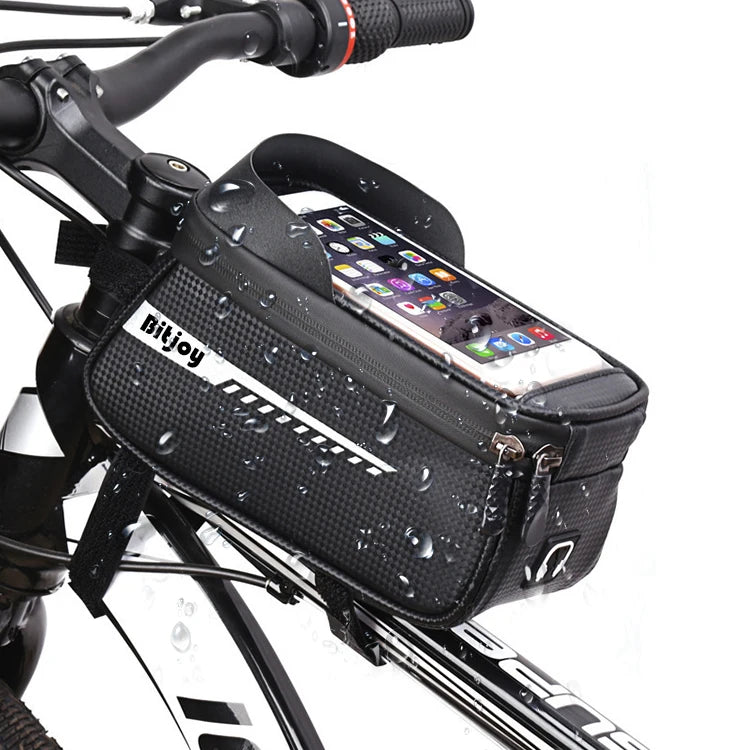 Waterproof Bicycle Front Frame Upper Tube Handle Handbag Mountain Bicycle Touch Screen Mobile Phone Bag Waterproof
