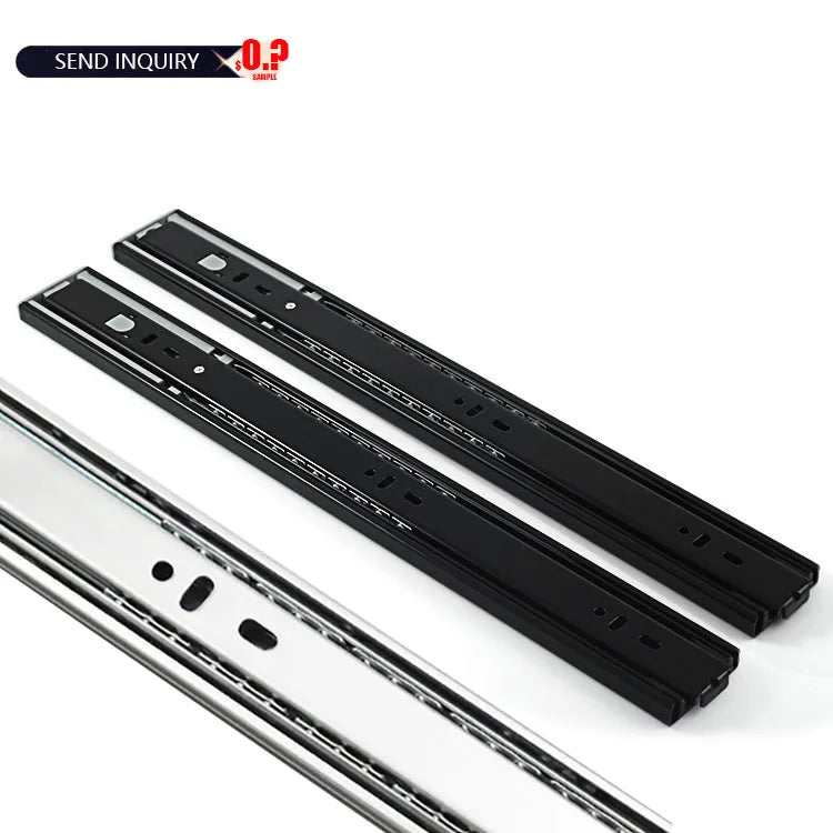 Toco Furniture Accessories Telescopic Channel Slide Zinc Plated Ball Bearing Drawer Slide