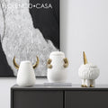 Creative Decoration for Home Bathroom Room Livingroom Ceramic Candle Jar Candy Storage Jar