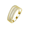Customized Rings Style 925 Sterling Silver Rose Gold Plated Eternity Ring Zircon Rings Women Silver 925 Jewelry