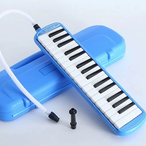 32 Key Melodica with Stainless Reed Plate Ethnic Musical Instrument with Plastic Case for Sale