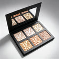 Private Label Custom Highlighter Palette Waterproof Mineral Based Low Price Brown Highlight for Makeup
