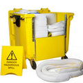 Oilspillpro HKITS660L-OOA 660L Wheeled Spill Kit for Oil and Fuel Oil Absorbent Pads Bin Environmental Product for Wharf Use