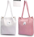 Wholesale Quality Reusable Corduroy Tote Bags Fabric Canvas Cotton Crossbody Shoulder Shopping Tote Bag With Custom Printed Logo