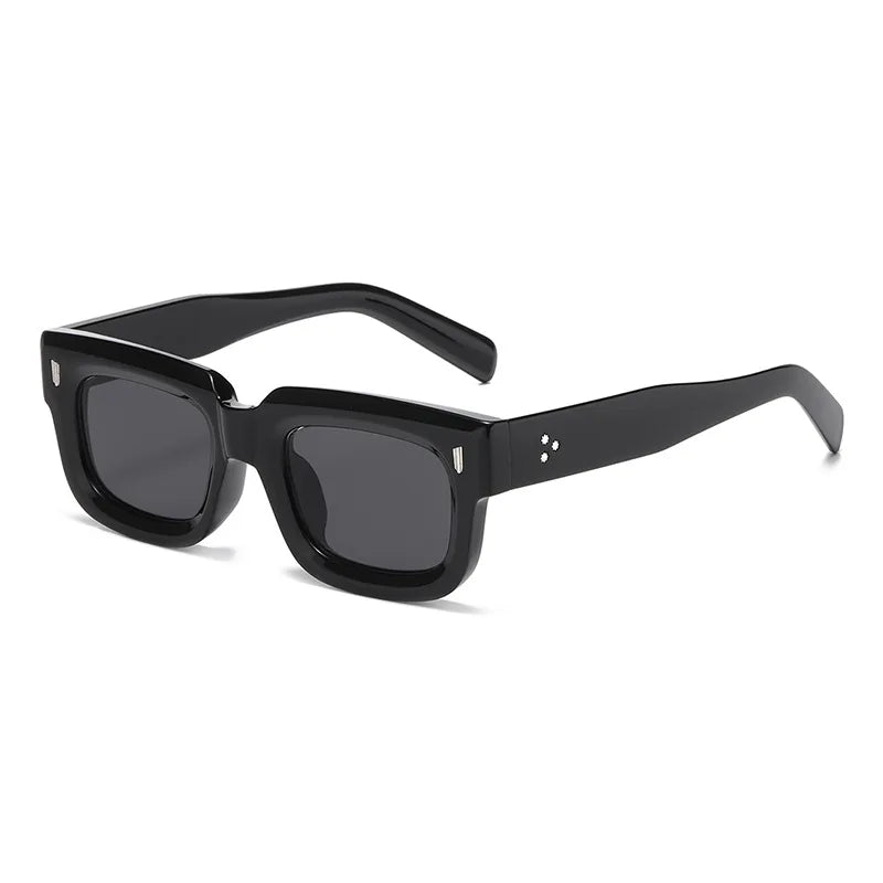 New Square Sunglasses Women Vintage Rivets Trending Small Frame Sun Glasses Shades UV400 Men Punk Sun Glasses (KSG157)