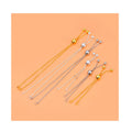 100% Real 925 Sterling Silver 10 CM/19 cm Extension Adjustable Silicon Ball Chain Jewelry Findings Connector Components for DIY