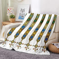 African Style 130x150 cm 150x200 cm Warm Soft Plush Ethiopian Flannel Throw Blanket for Couch Sofa Bed